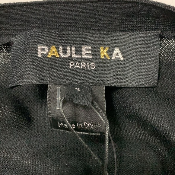 Paule Ka Silk Crop Cardigan Sz S - Picture 5 of 7